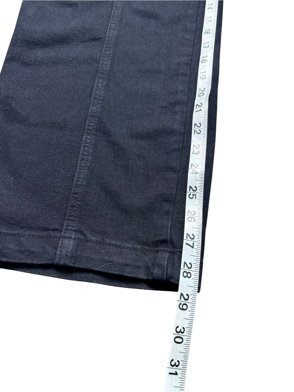 Madden NYC Black Cargo Pants Elastic Waist Wide Leg Large L - Picture 9 of 9